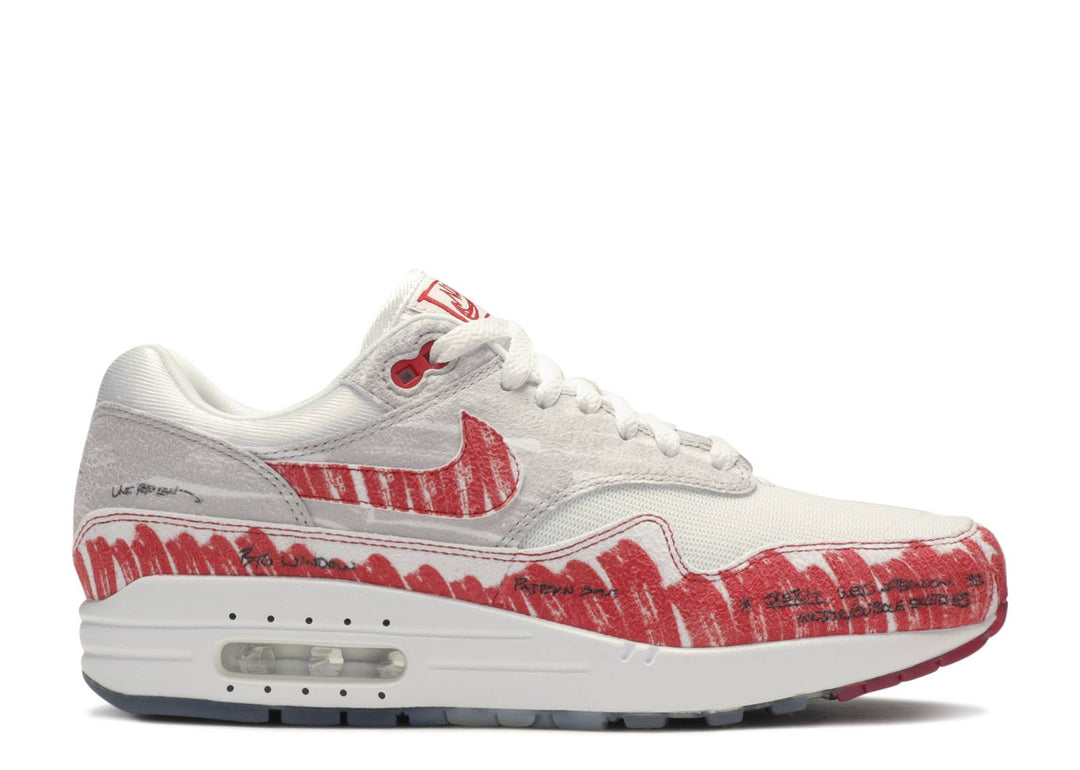 NIKE AIR MAX 1 "SKETCH TO SHELF UNIVERSITY RED"