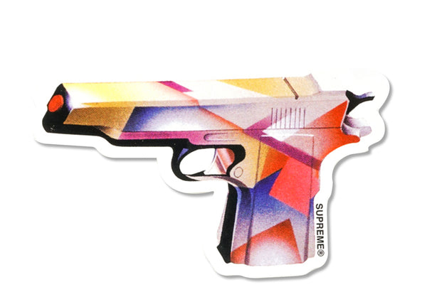 supreme gun sticker
