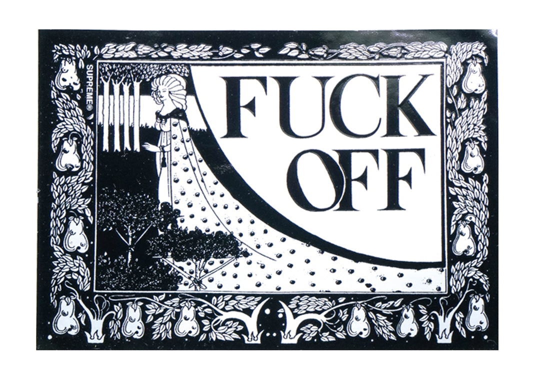 supreme fuck off sticker