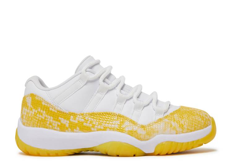 WMNS AIR JORDAN 11 LOW "YELLOW SNAKESKIN"