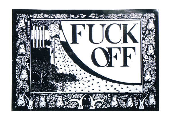 supreme fuck off sticker