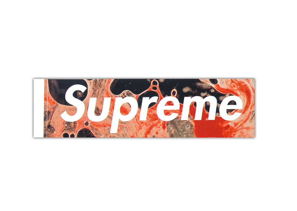 supreme blood and semen box logo sticker