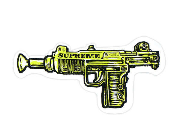 supreme uzi yellow sticker