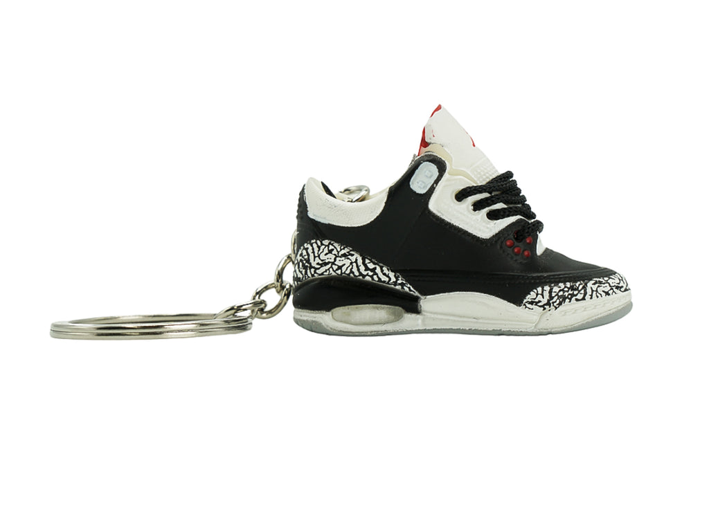 jordan 3 black cement keychain .IMAGE