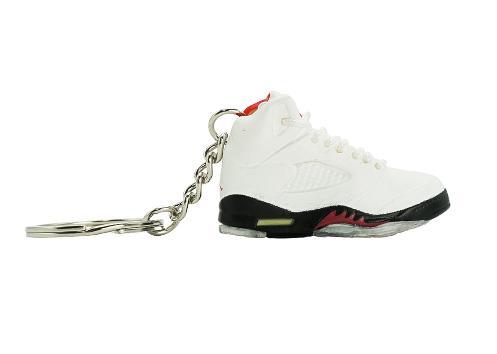 JORDAN 5 FIRE RED KEYCHAIN