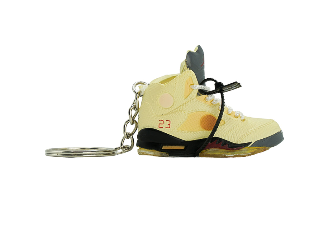 JORDAN 5 OFF-WHITE SAIL KEYCHAIN