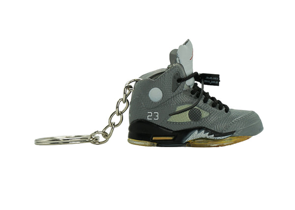 JORDAN 5 OFF-WHITE MUSLIN KEYCHAIN